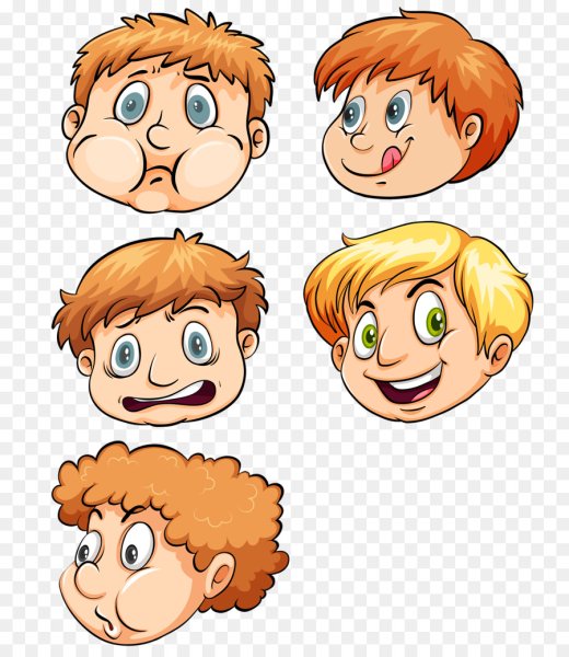Мультяшные лица детей
