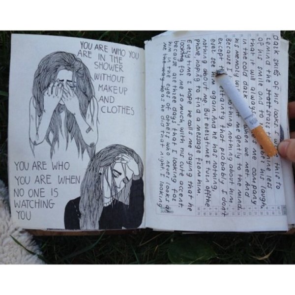 Грустные записи в личном дневнике