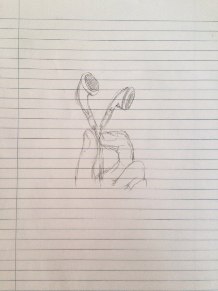 Грустные рисунки в тетради