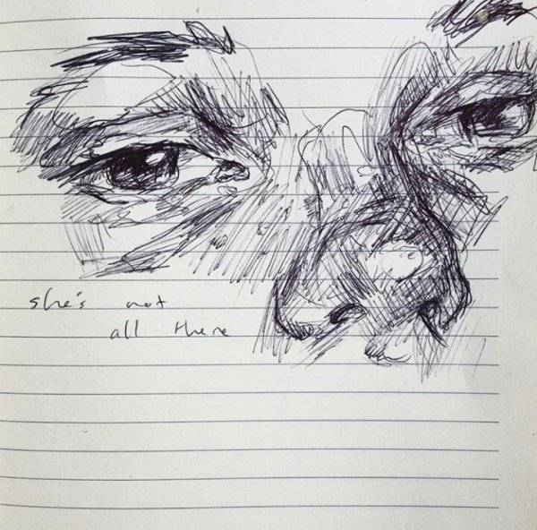 Зарисовки в тетради