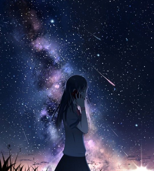 Аниме девушка грусть