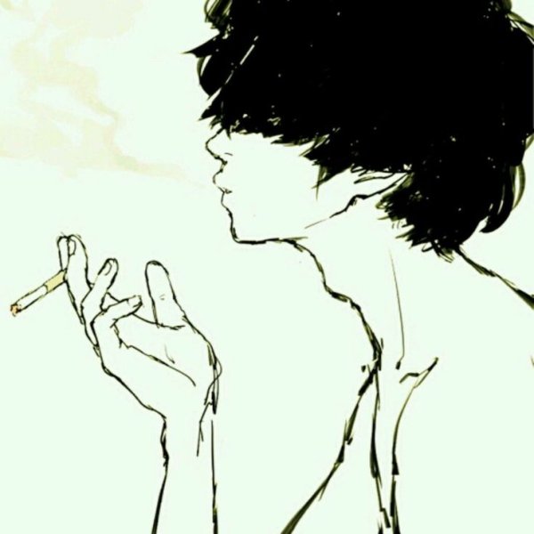 Аниме карандашом парни грусть