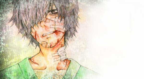 Аниме закрывает лицо руками