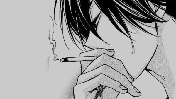 Грустный парень арт