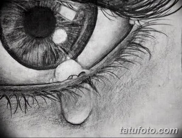 Слёзы рисунок карандашом
