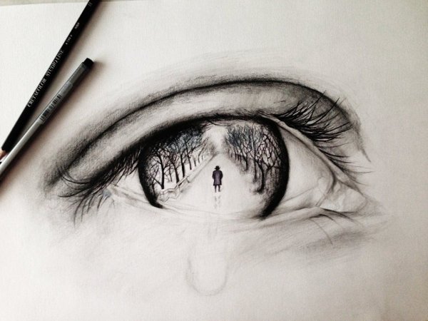 Рисунки карандашом грустные