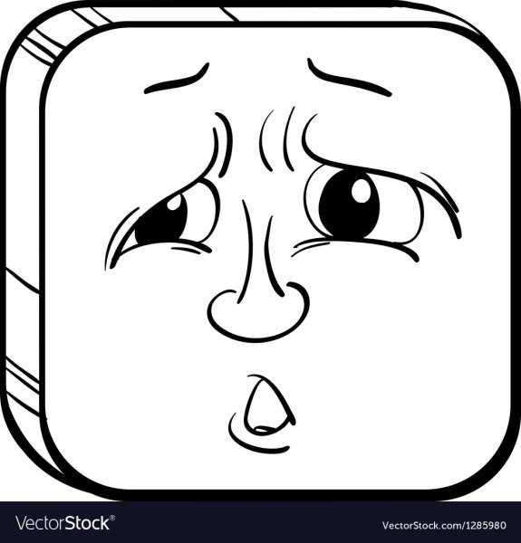 Карточка грустное лицо