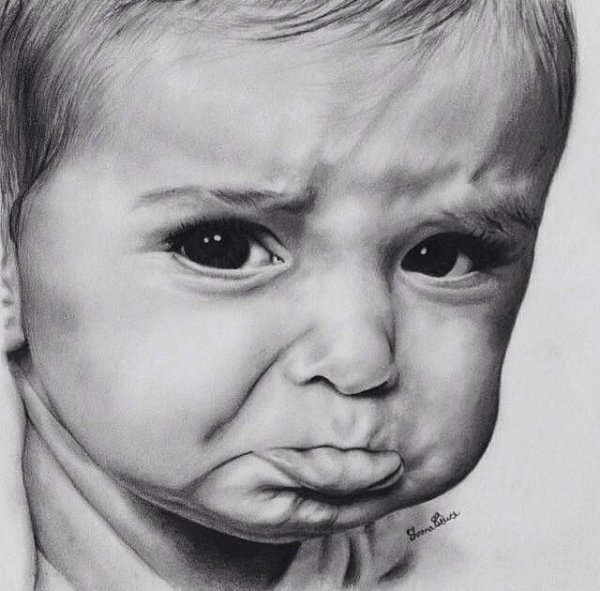 Эмоциональный портрет карандашом