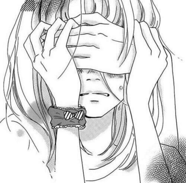 Манга девушка плачет