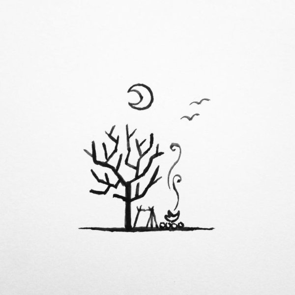 Минимализм стиль рисования