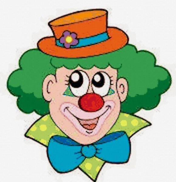 Клоун весёлый и грстный