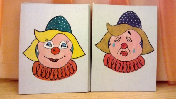 Весёлыйигрустный клоун