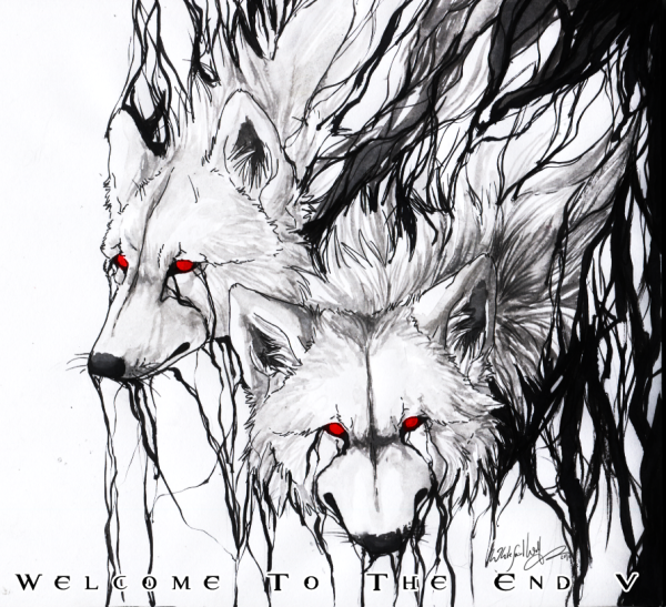Волк арт карандашом