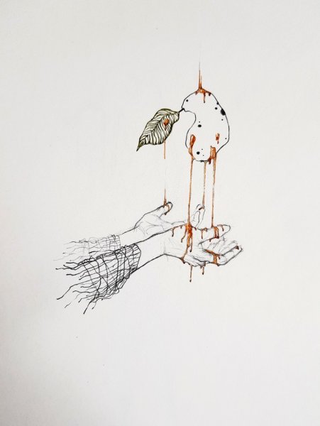 Странные рисунки в скетчбук