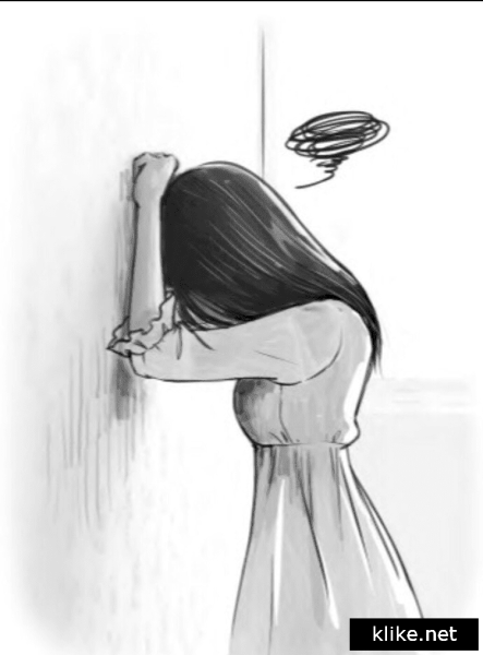 Рисунки карандашом грустные девушки