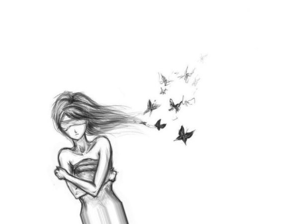 Грустные рисунки