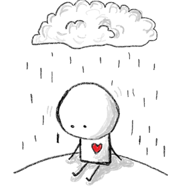 Рисунки для срисовки лёгкие грустные