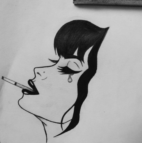 Рисунки для срисовки лёгкие боль