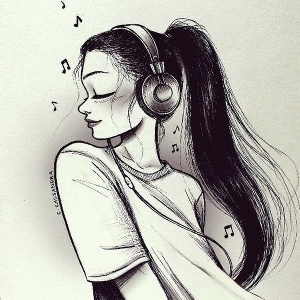 Музыкальные рисунки для срисовки
