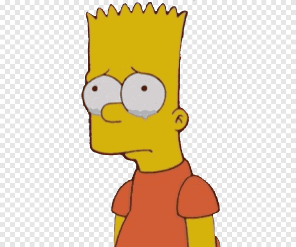 Барт симпсон грустит
