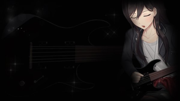 Аниме девушка музыкант