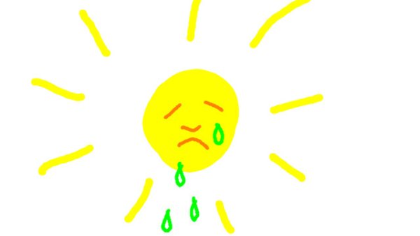 Грустное солнышко