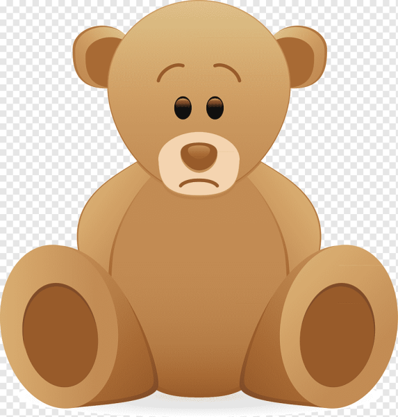 Грустный мишка для детей