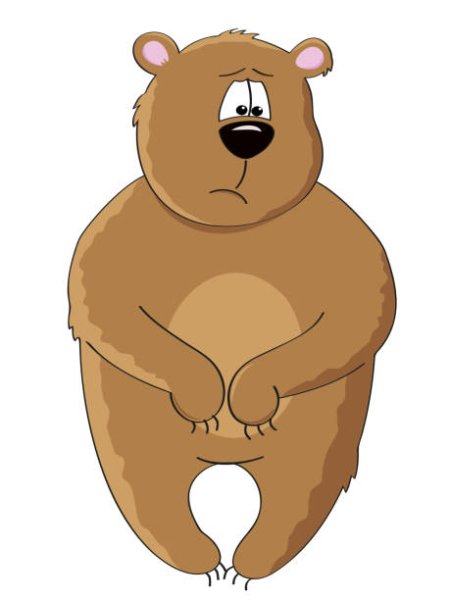 Смешной медведь мультяшный