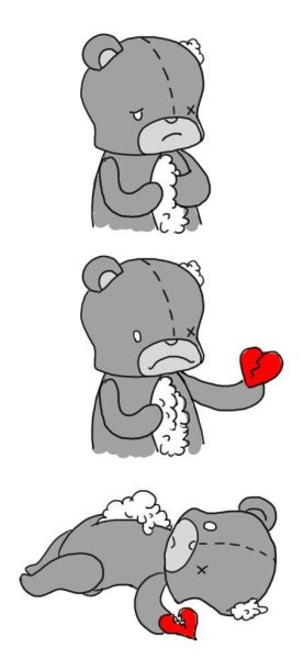 Медвежонок с разбитым сердцем