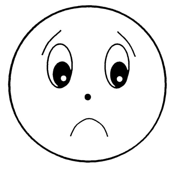 Грустный смайлик