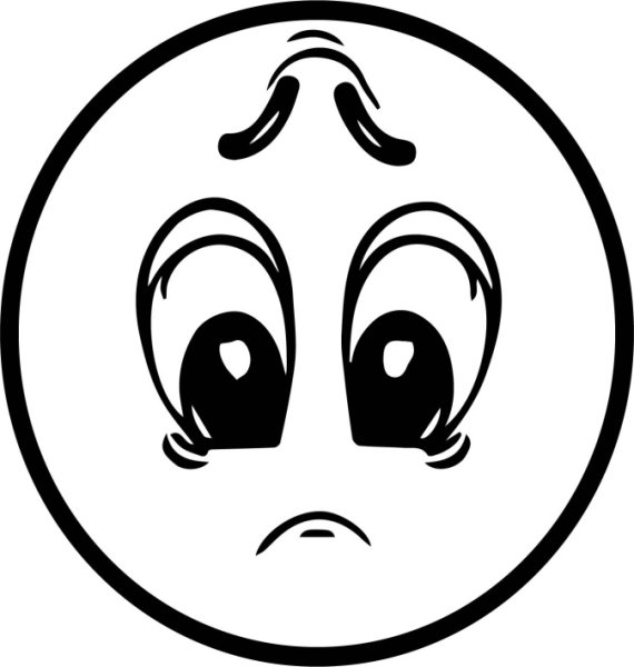 Пиктограммы эмоций грусть