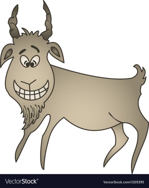 Грустная коза рисунок