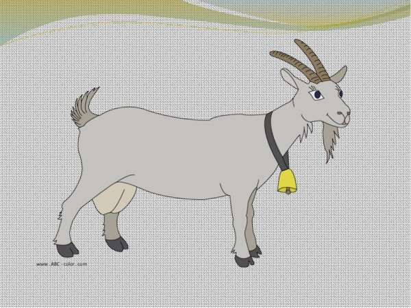 Коза рисунок для детей