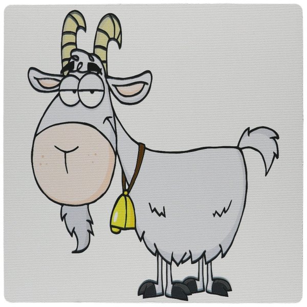 Нарисованный смешной козел
