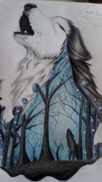 Идеи для рисования Волков