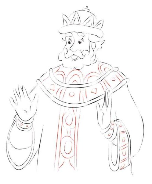 Рисунки царя Салтана срисовать