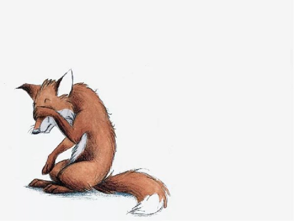 Лисичка плачет