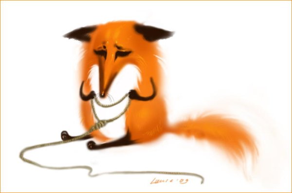 Лиса и веревка