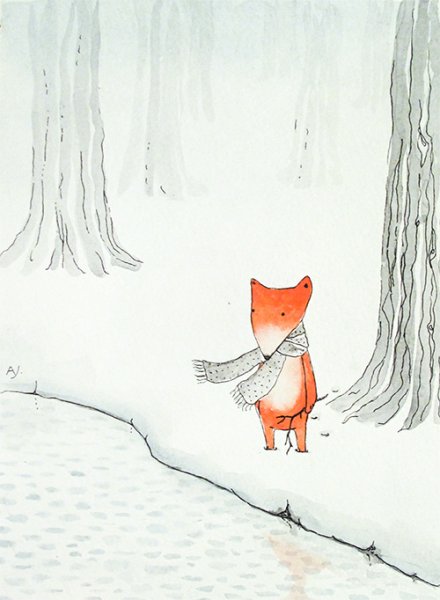 Лиса скучает