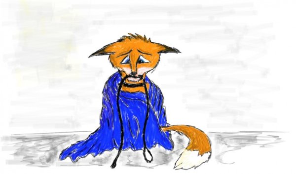 Грустная лиса