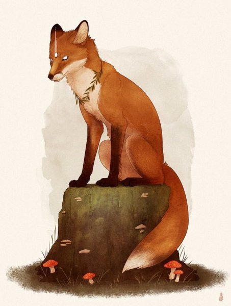 Картина лисы