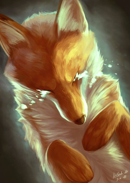 Злая лиса арт