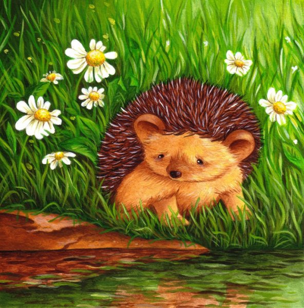 Ежик мультяшный