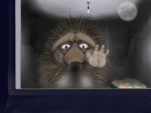 Ежик плачет