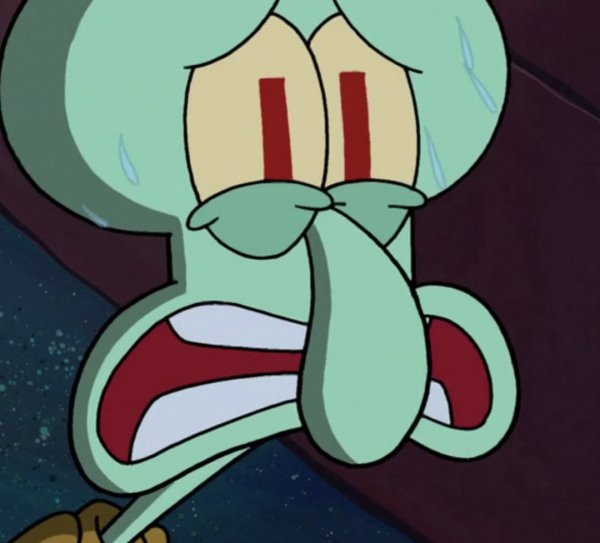 Сквидвард грустный