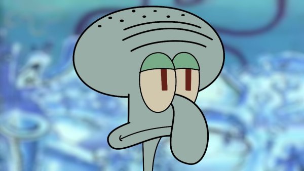 Лицо Сквидварда из Спанч Боба