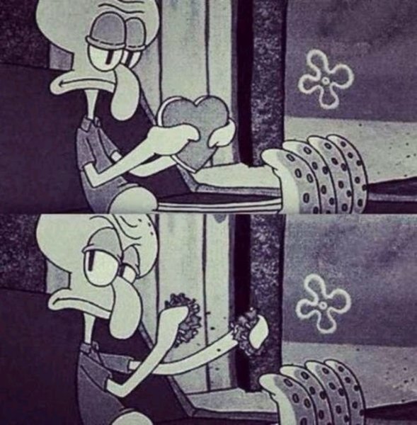 Сквидвард с сердцем