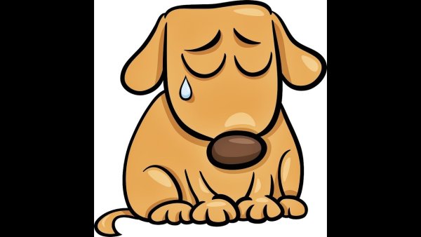 Собачка плачет