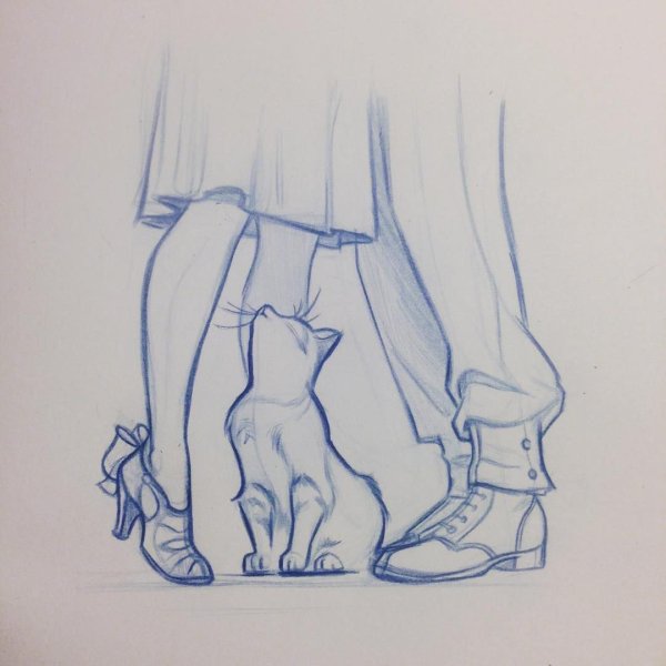 Рисунки карандашом грустные пары