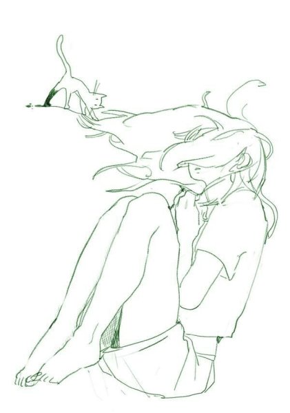 Грусныепозы для рисования